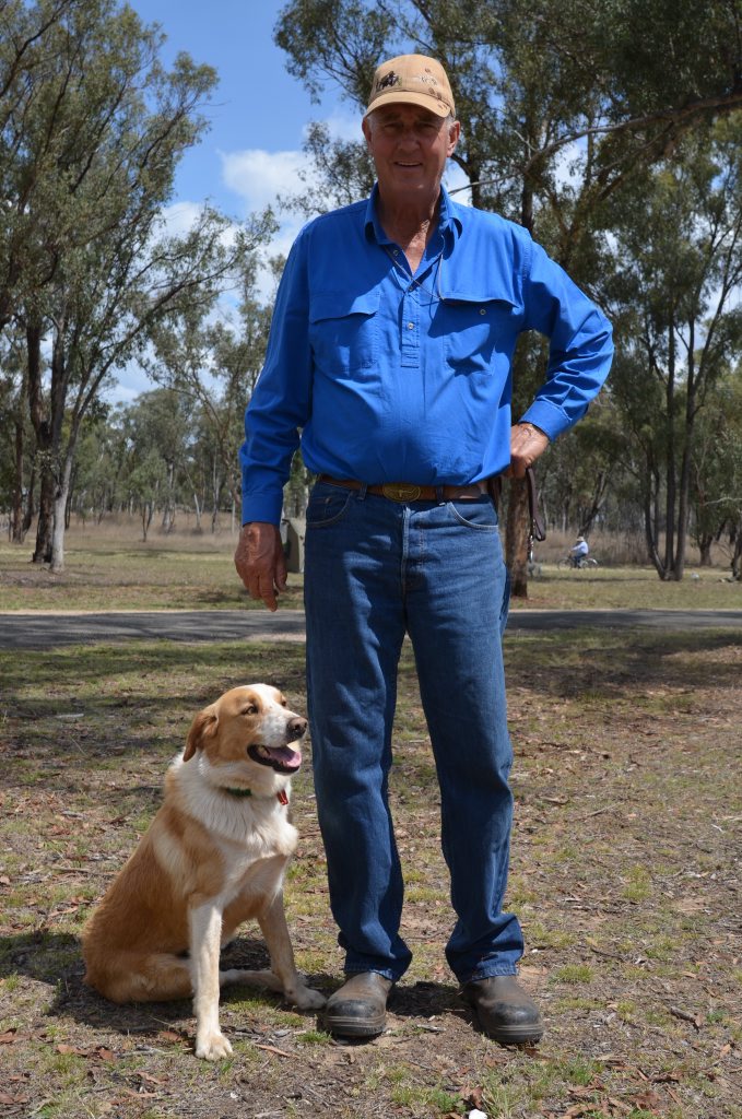 Local sheep dog competitor Roy Potticary has been selected for the Australian Team with his border collie Delrae Eddie.